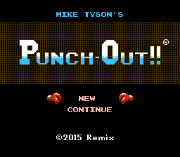 Mike Tyson 2015 Remix Title Screen